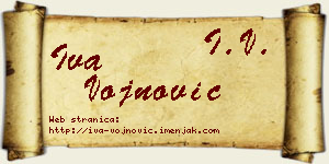 Iva Vojnović vizit kartica